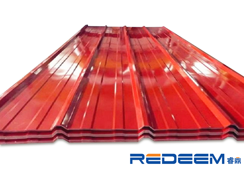 Red painted roll